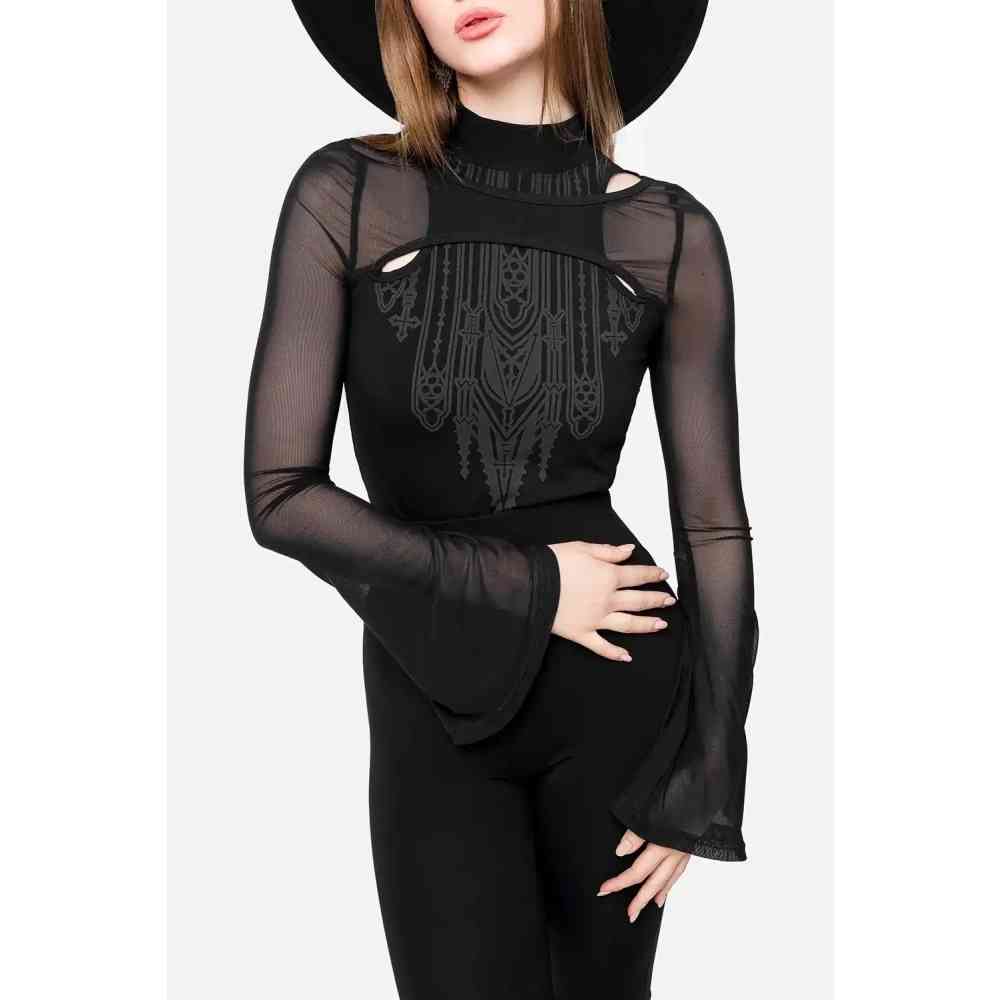 Restyle - Umbra Longsleeve top - Black